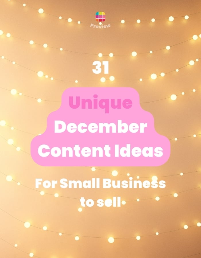 31 Unique December Post Ideas for Small Business (To Sell in Creative Ways)