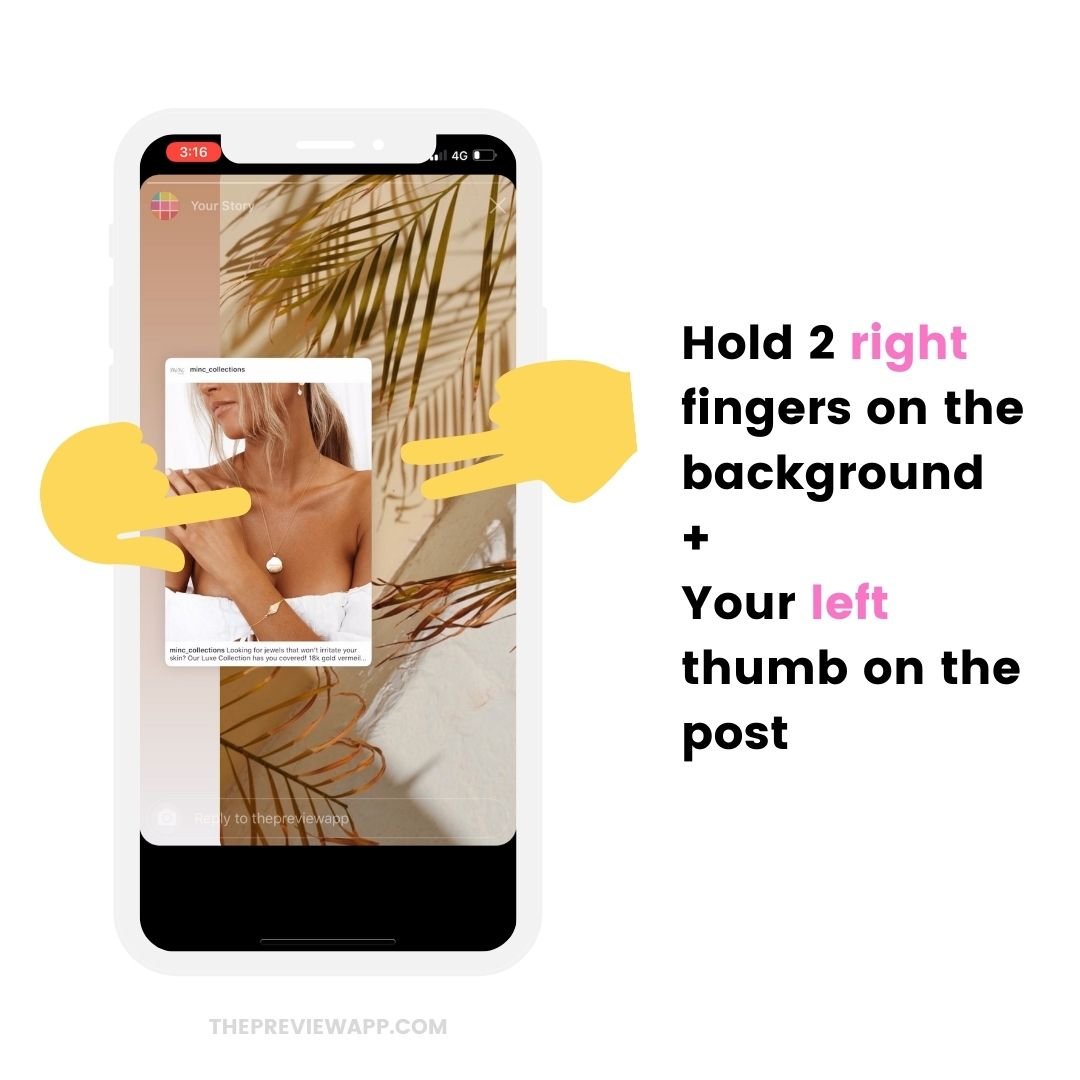 How to add a background photo when sharing feed post in your Instagram Story