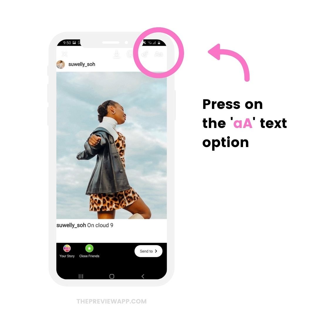 How to add a background photo when sharing feed post in your Instagram Story