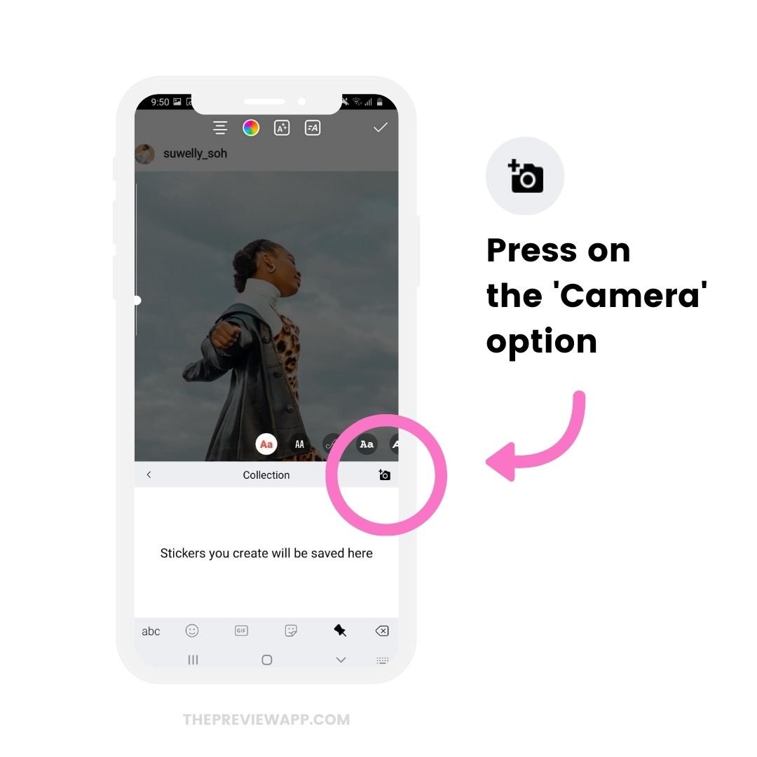 How to add a background photo when sharing feed post in your Instagram Story