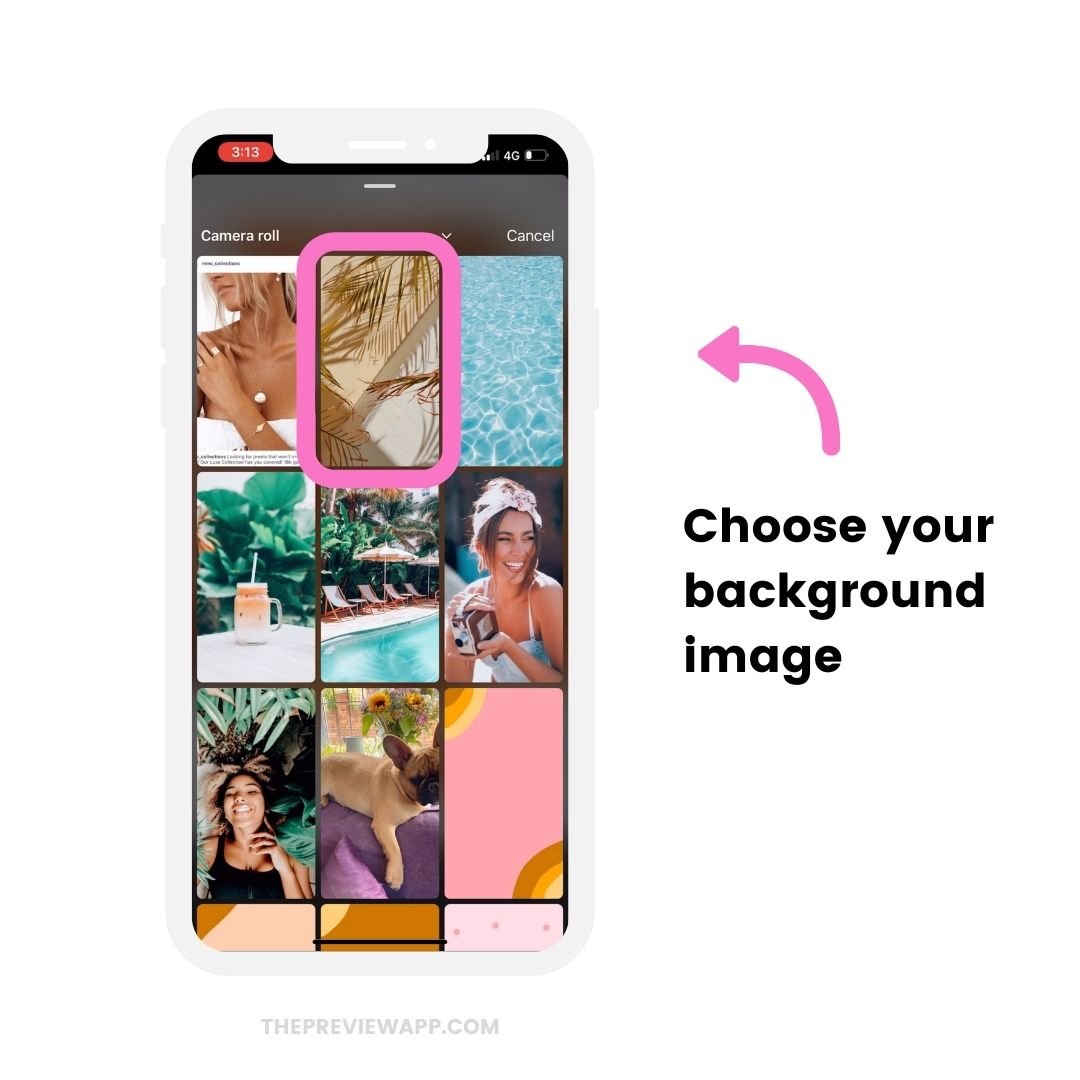 How to add a background photo when sharing feed post in your Instagram Story