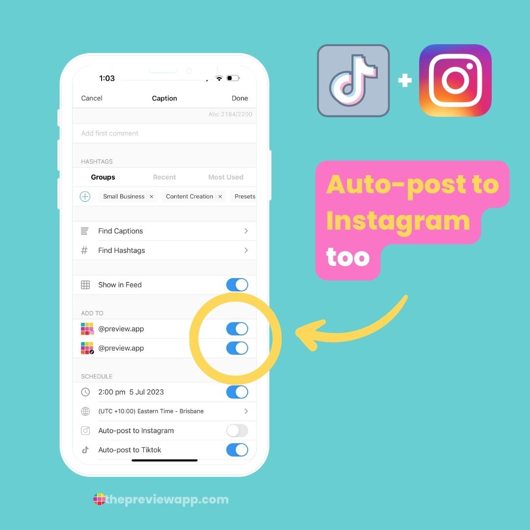 auto post on tiktok