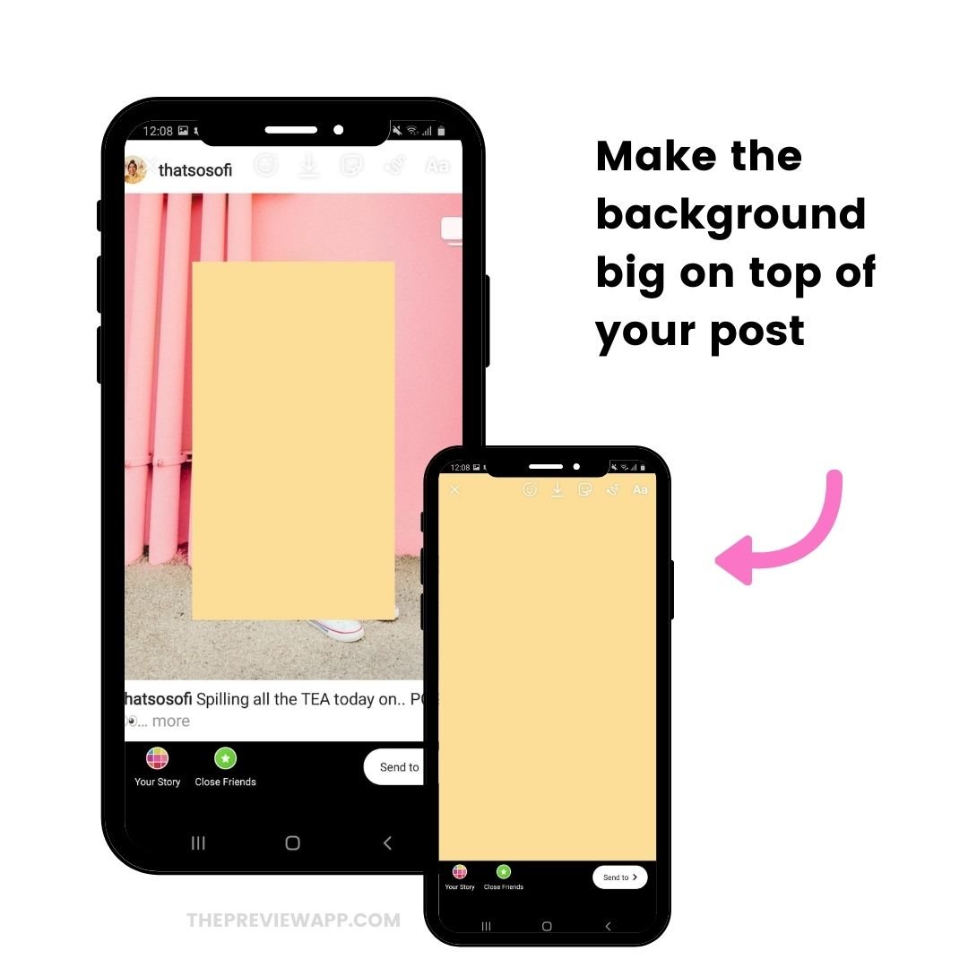 How to change background color in Instagram Story?