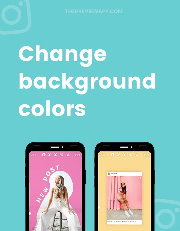 How to change background color in Instagram Story?