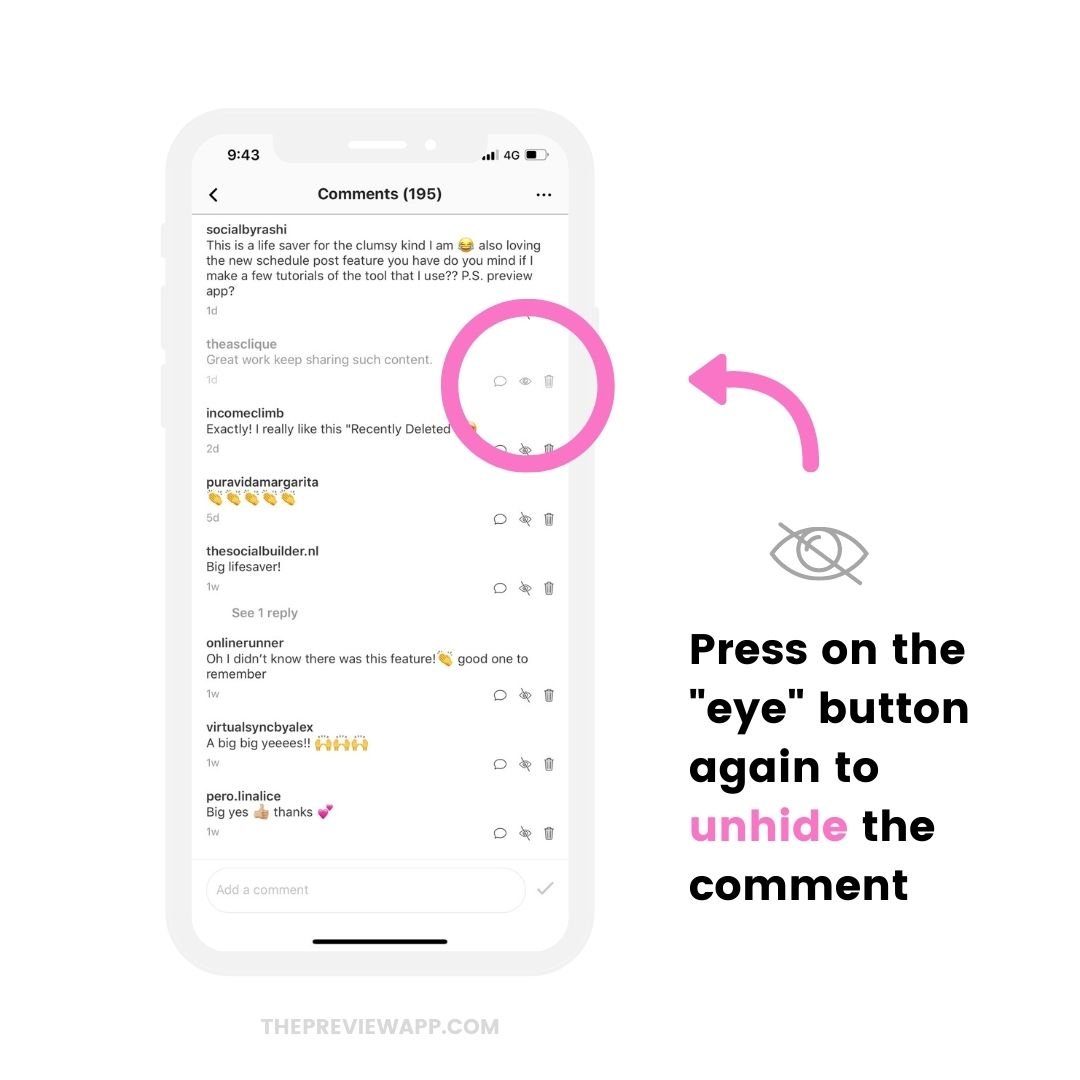 How to manage Instagram comments with Preview