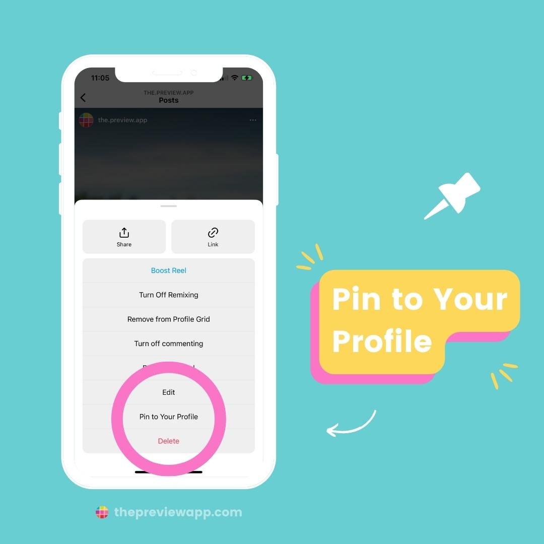 pin instagram posts