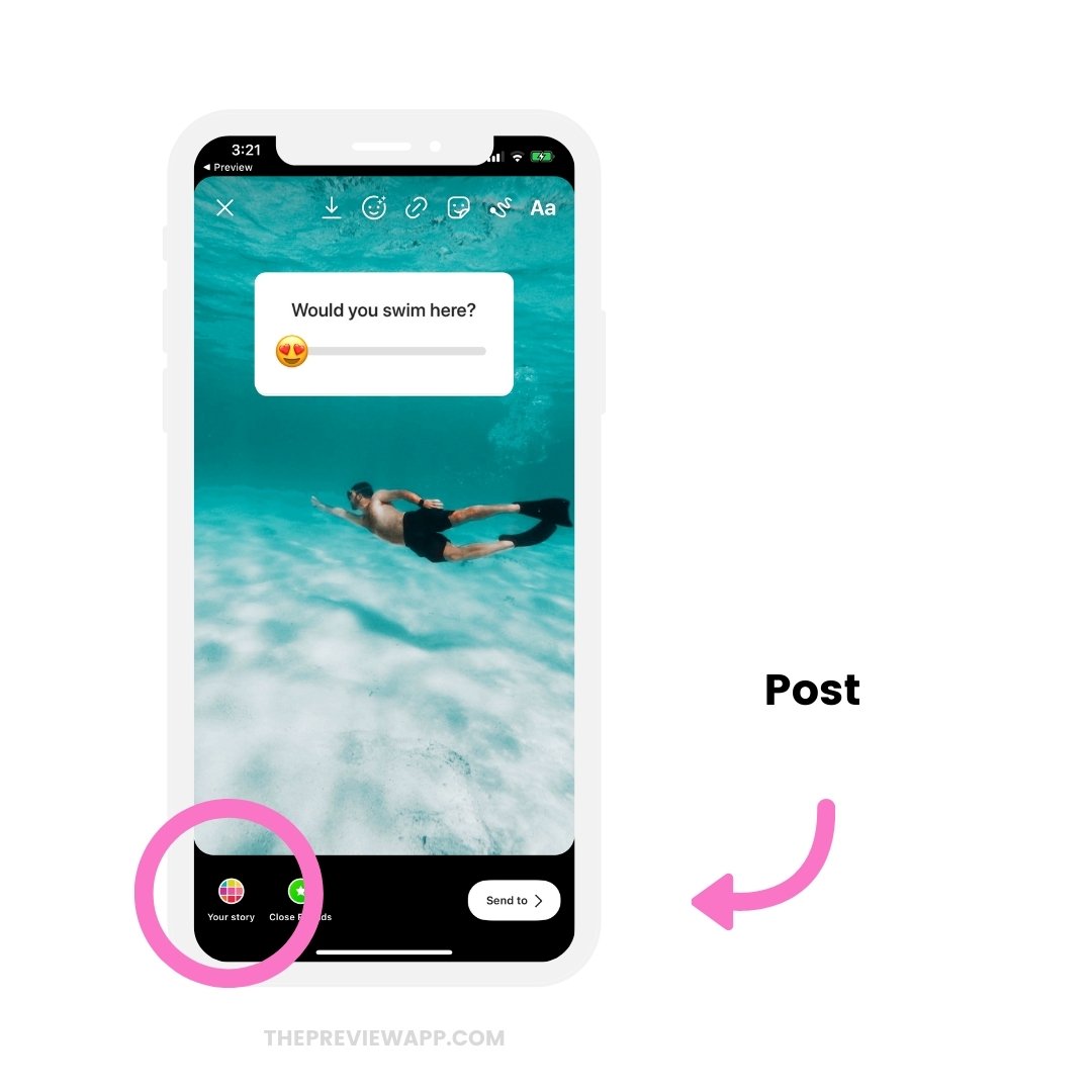 How to Schedule Instagram Stories with Stickers using Preview