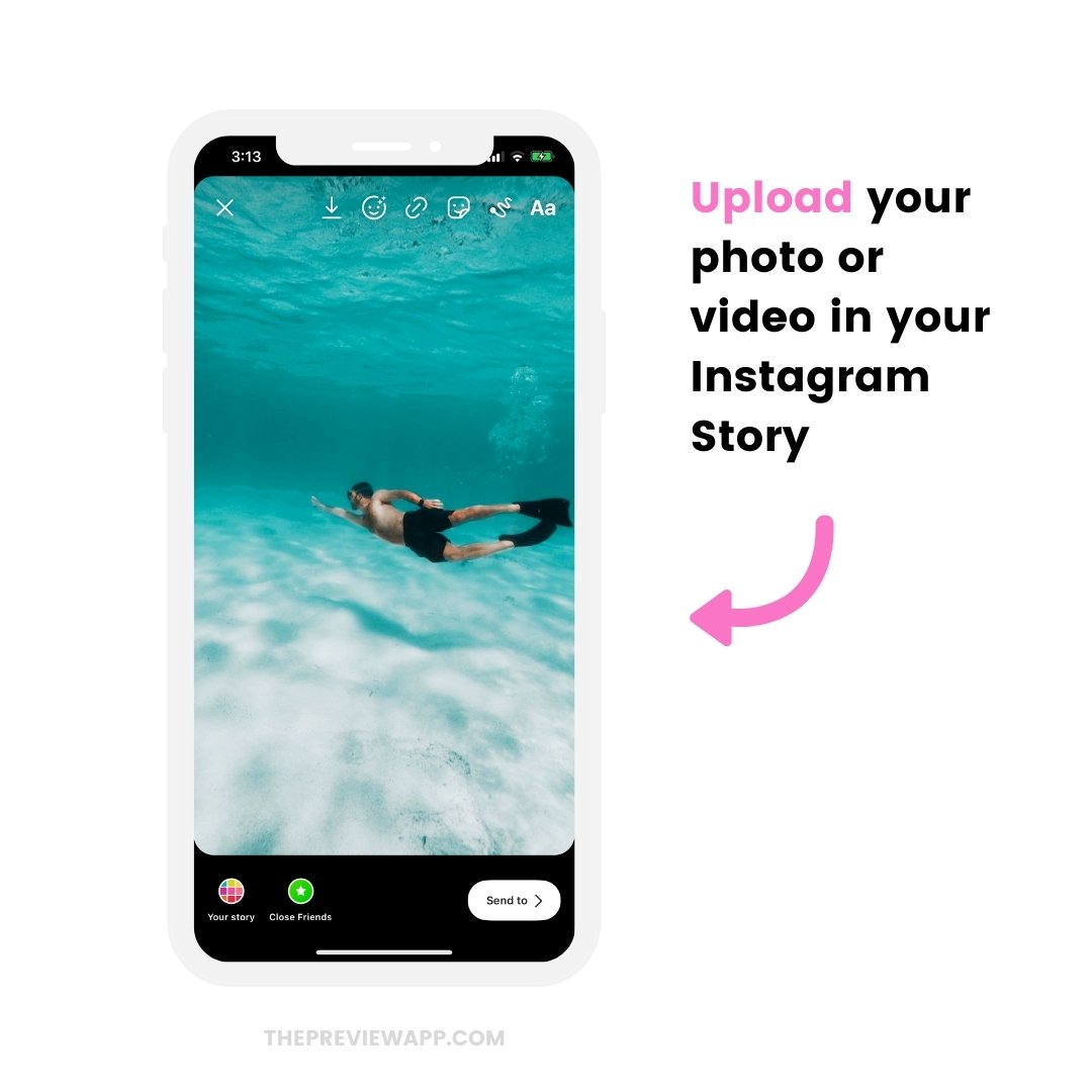 How to Schedule Instagram Stories with Stickers using Preview