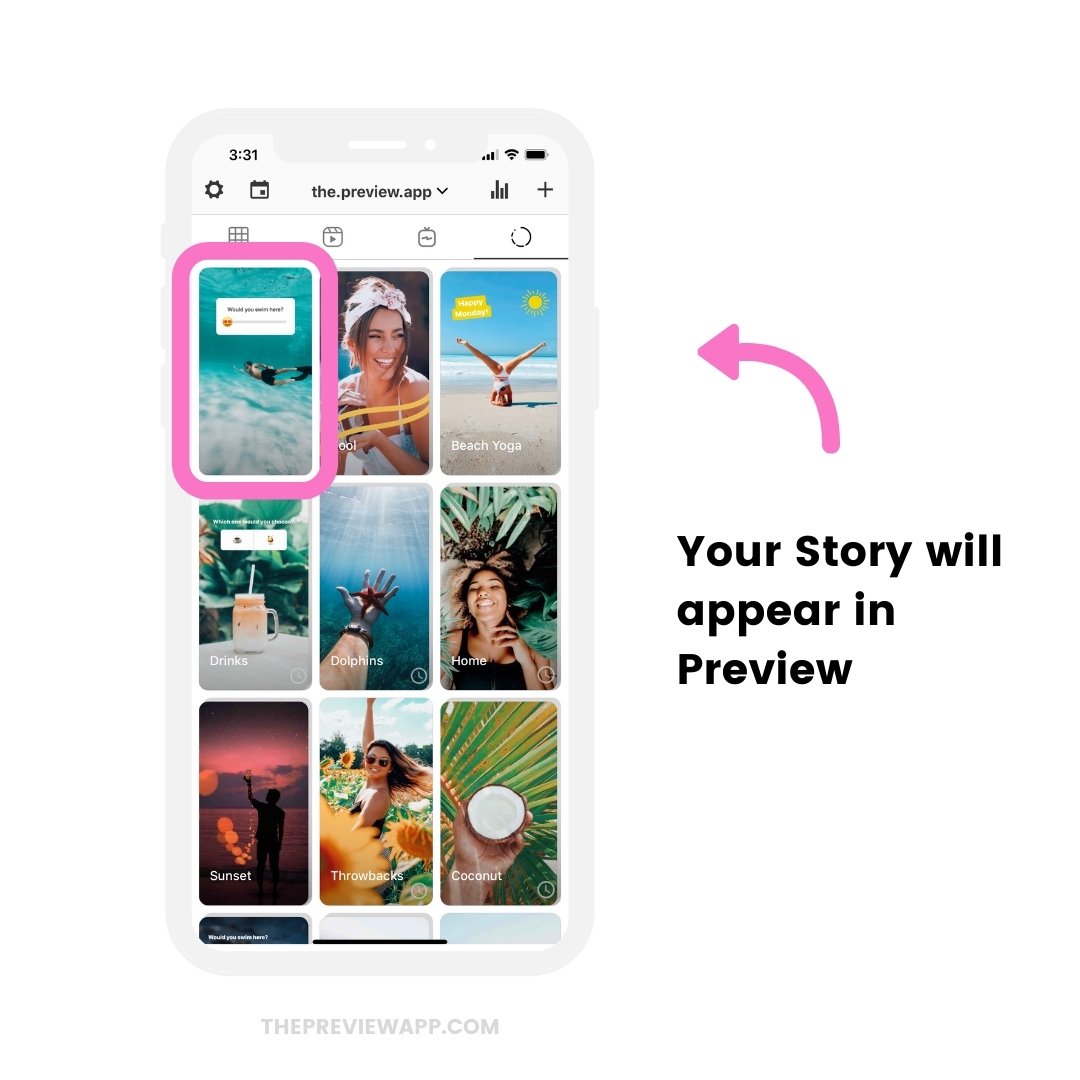 How to Schedule Instagram Stories with Stickers using Preview