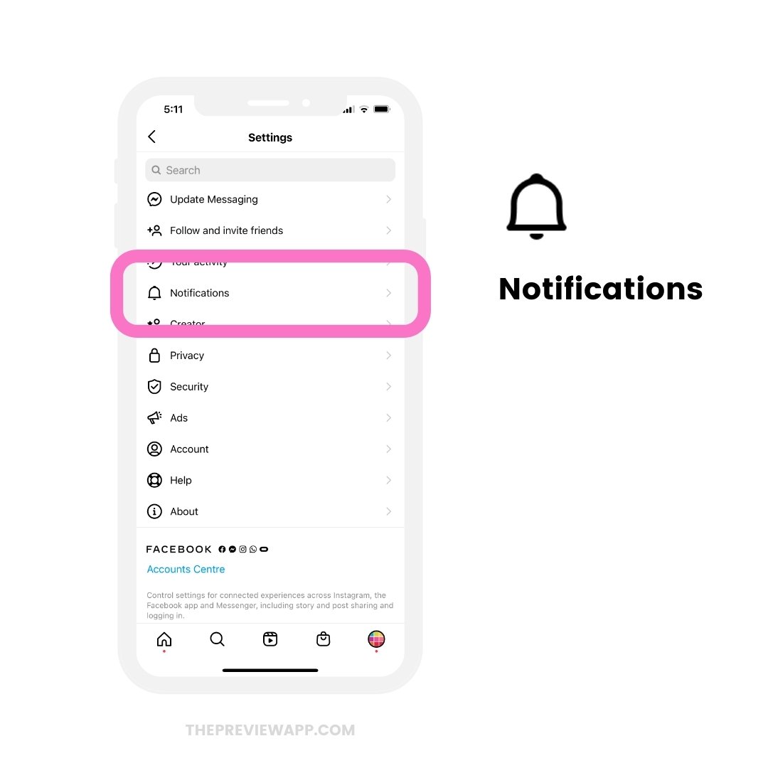 turn on post notifications on instagram