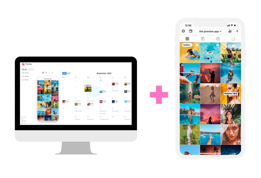 how to use preview app instagram feed