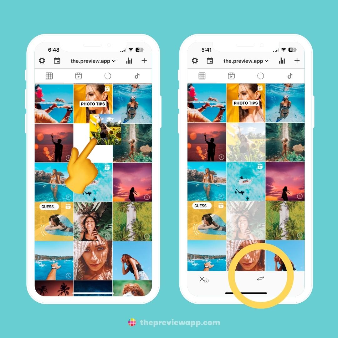 how to use preview app instagram feed