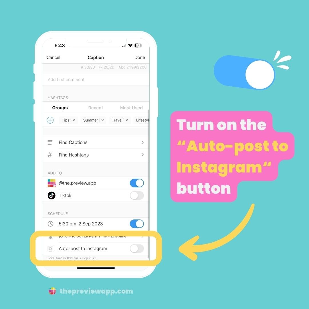 how to use preview app instagram feed