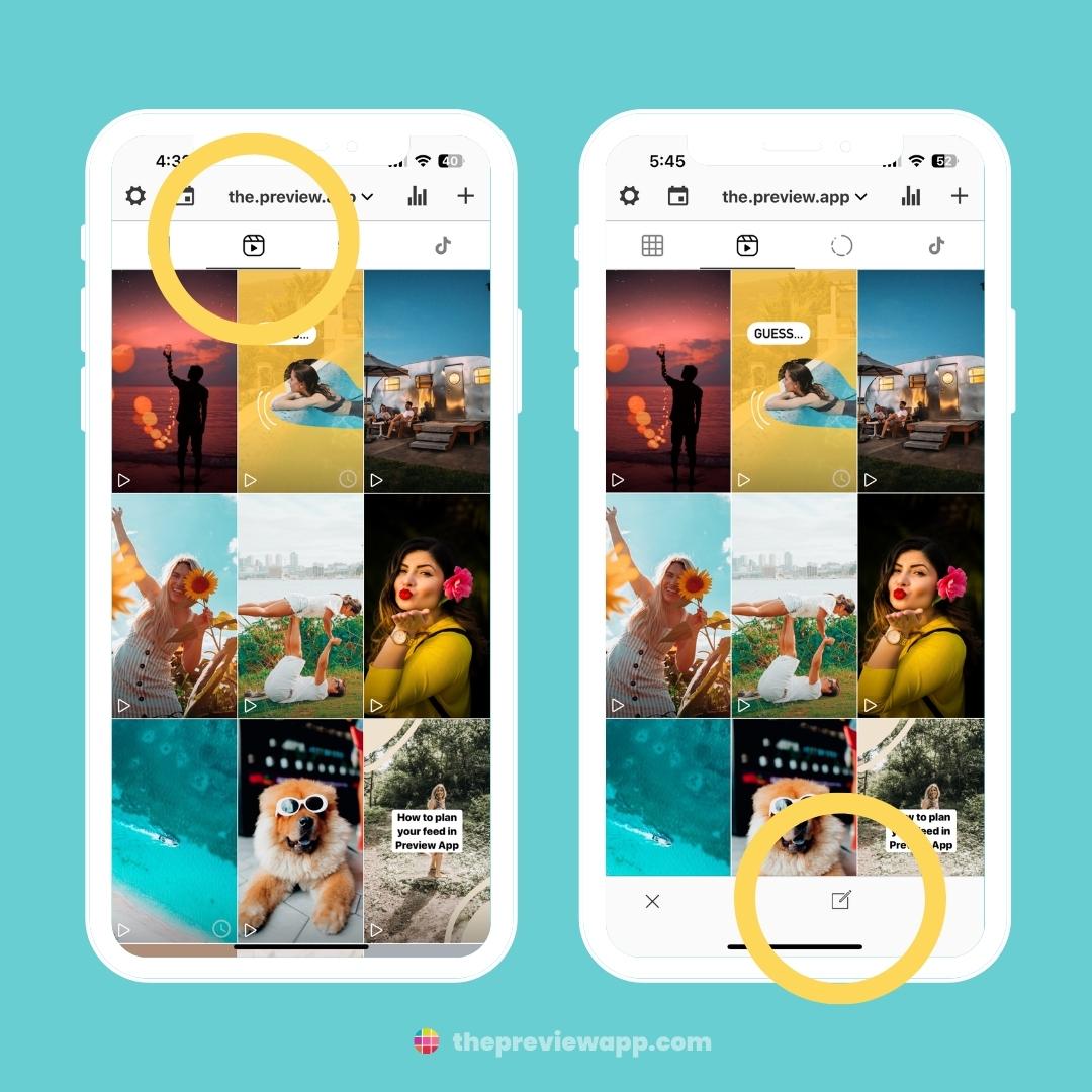 how to use preview app instagram feed