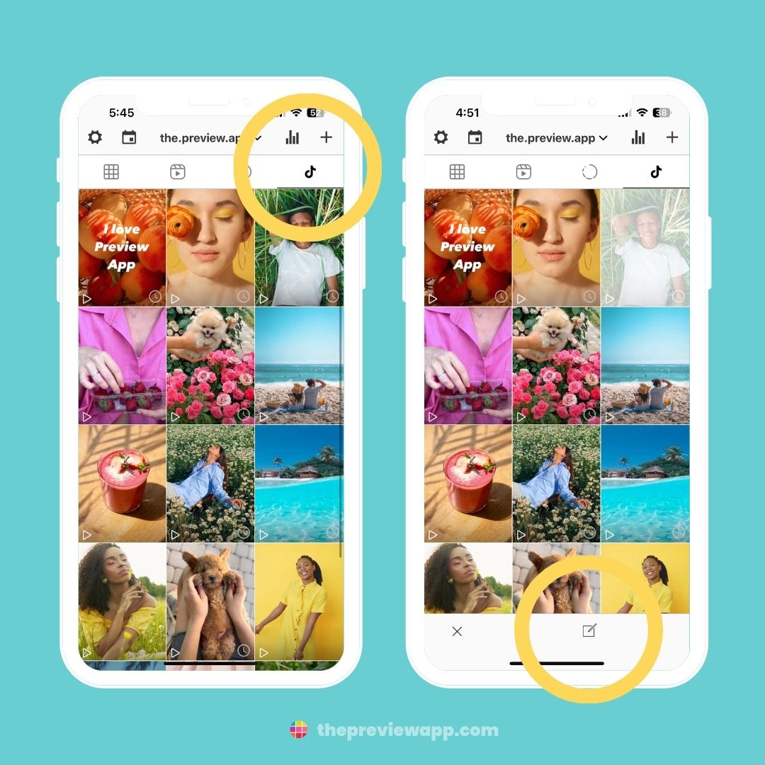 how to use preview app instagram feed