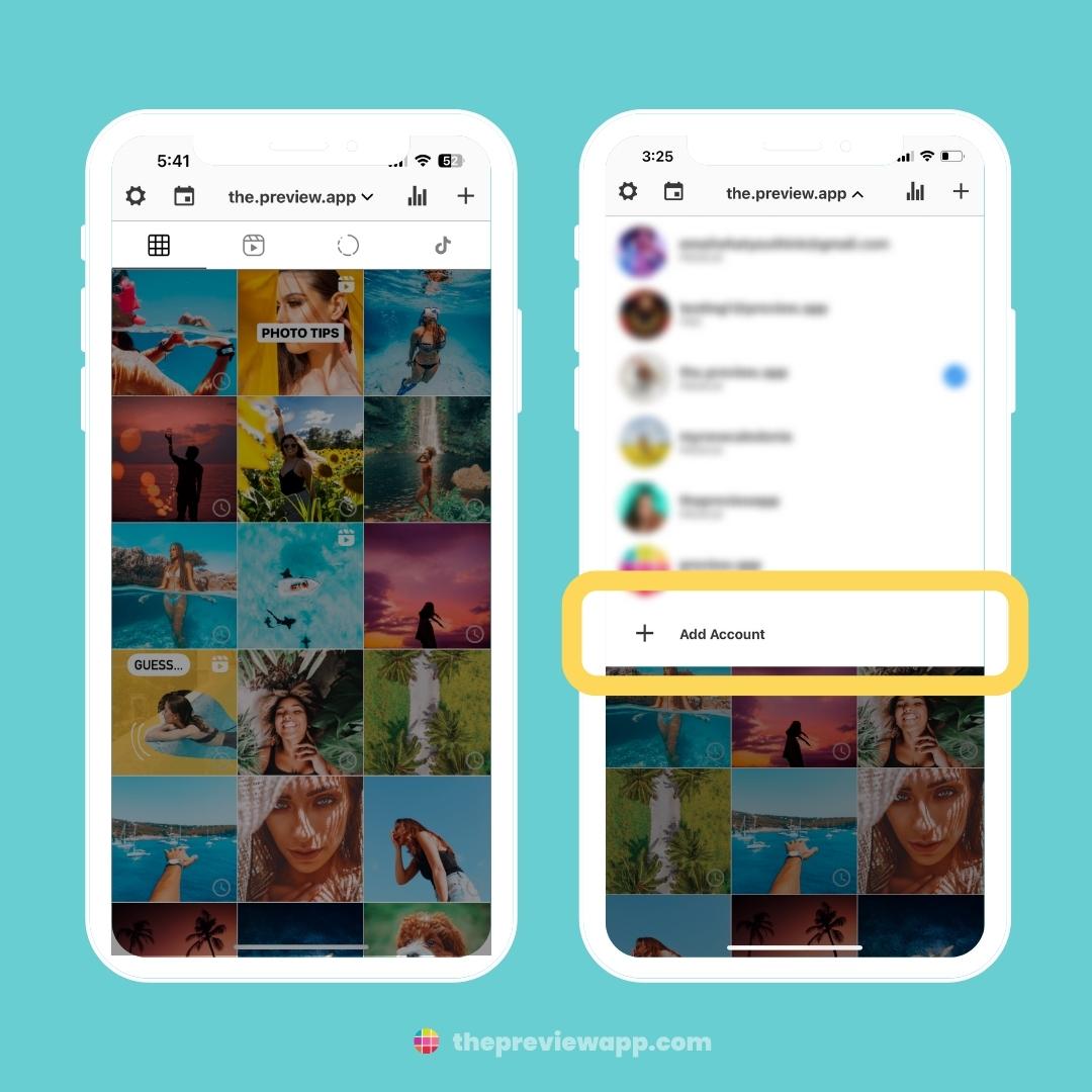 how to use preview app instagram feed