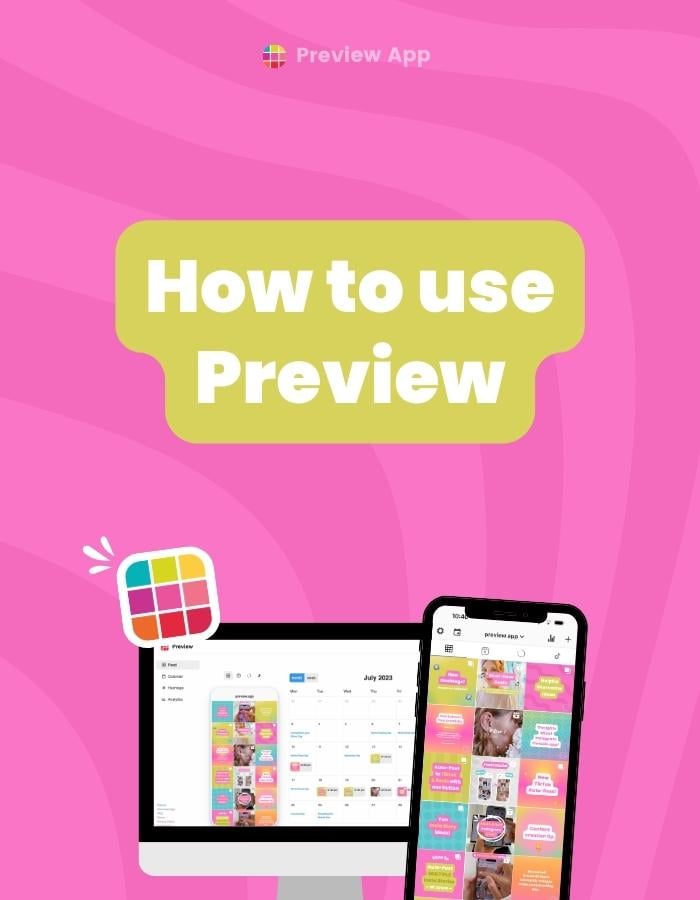 how to use preview app instagram feed