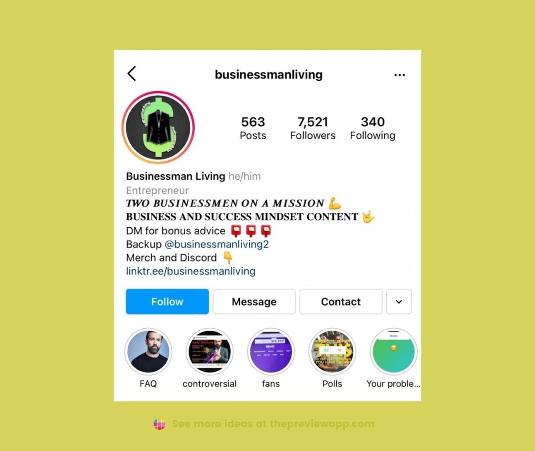 instagram bio ideas