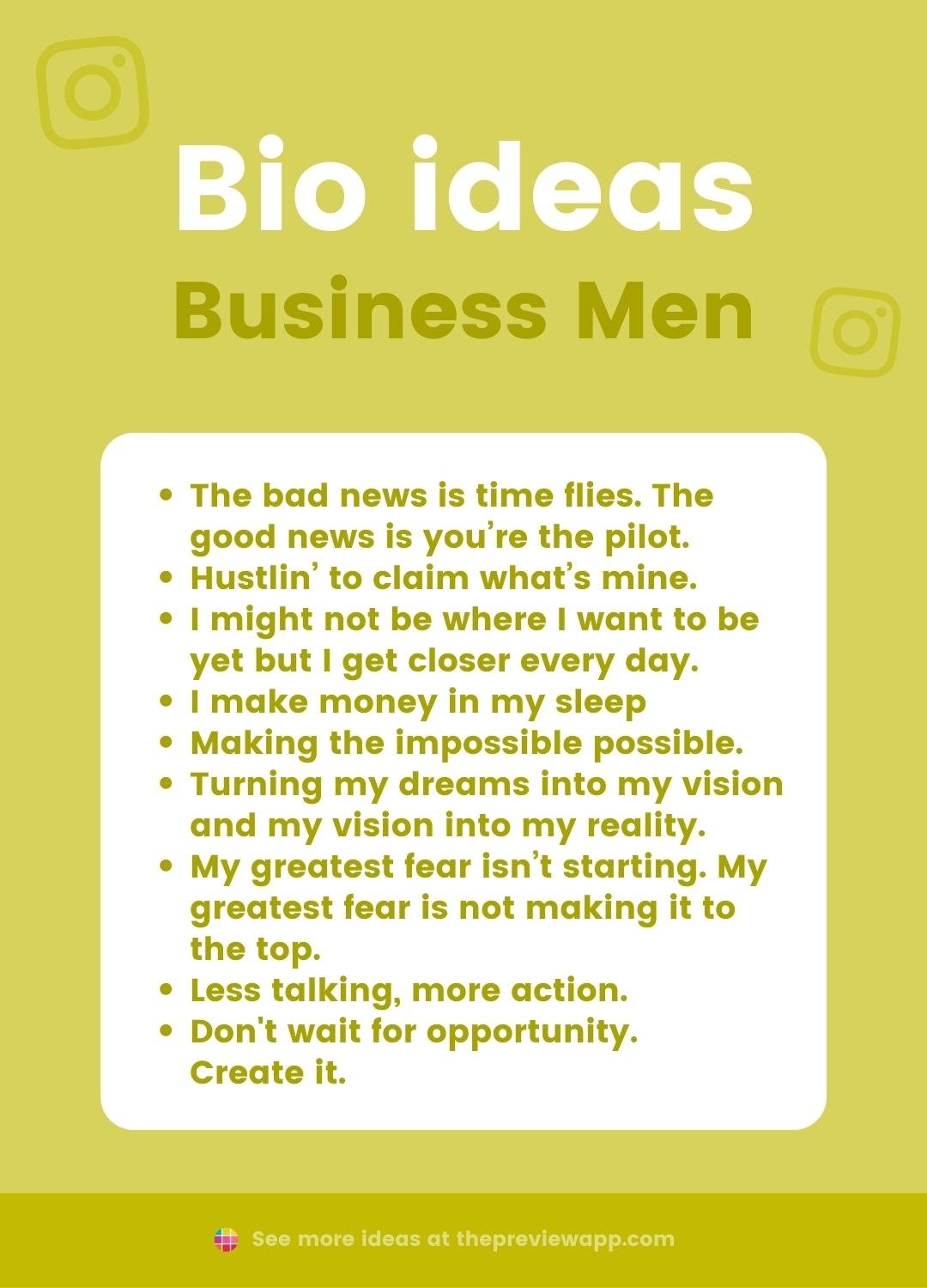 instagram bio ideas