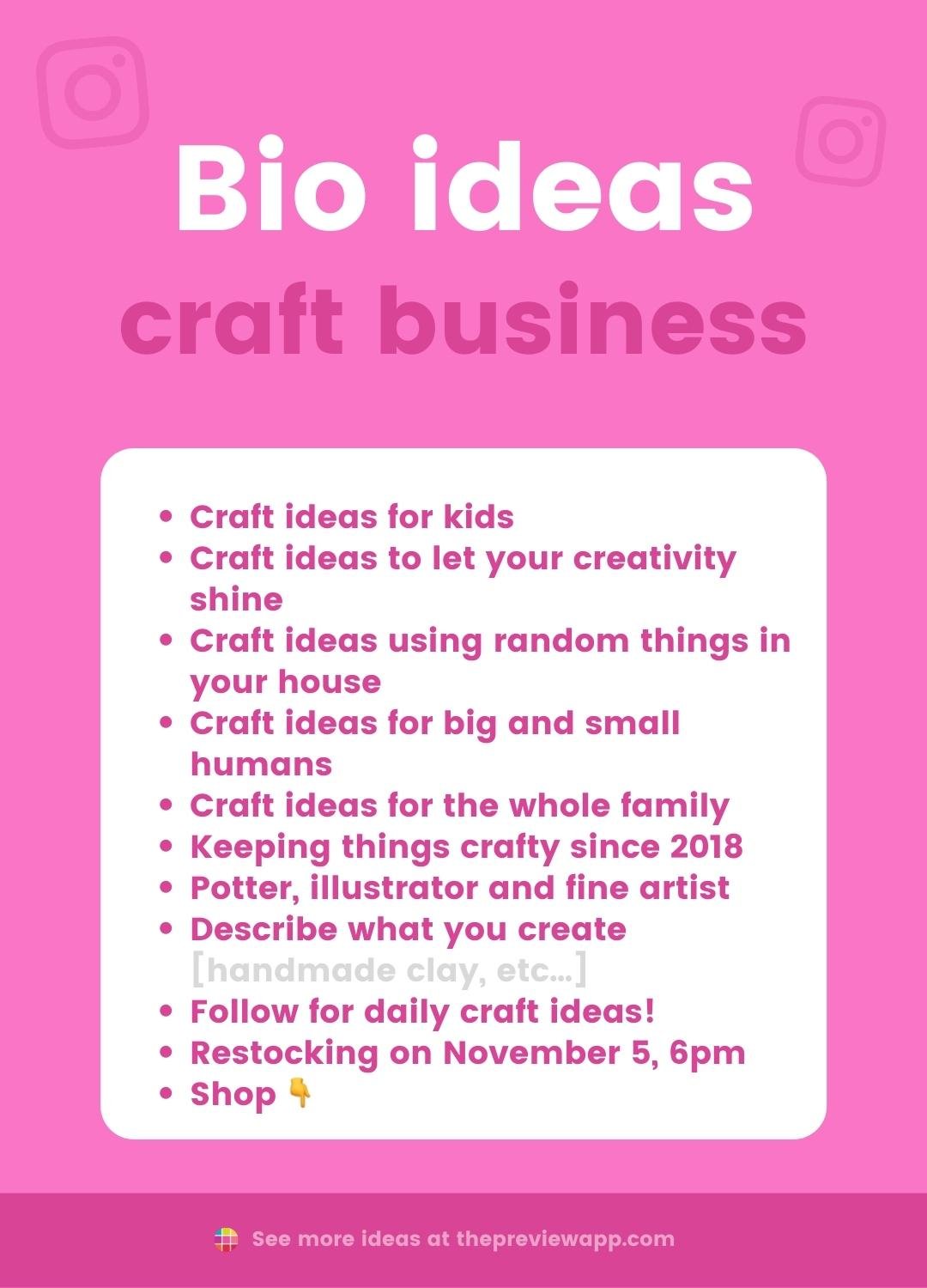instagram bio ideas