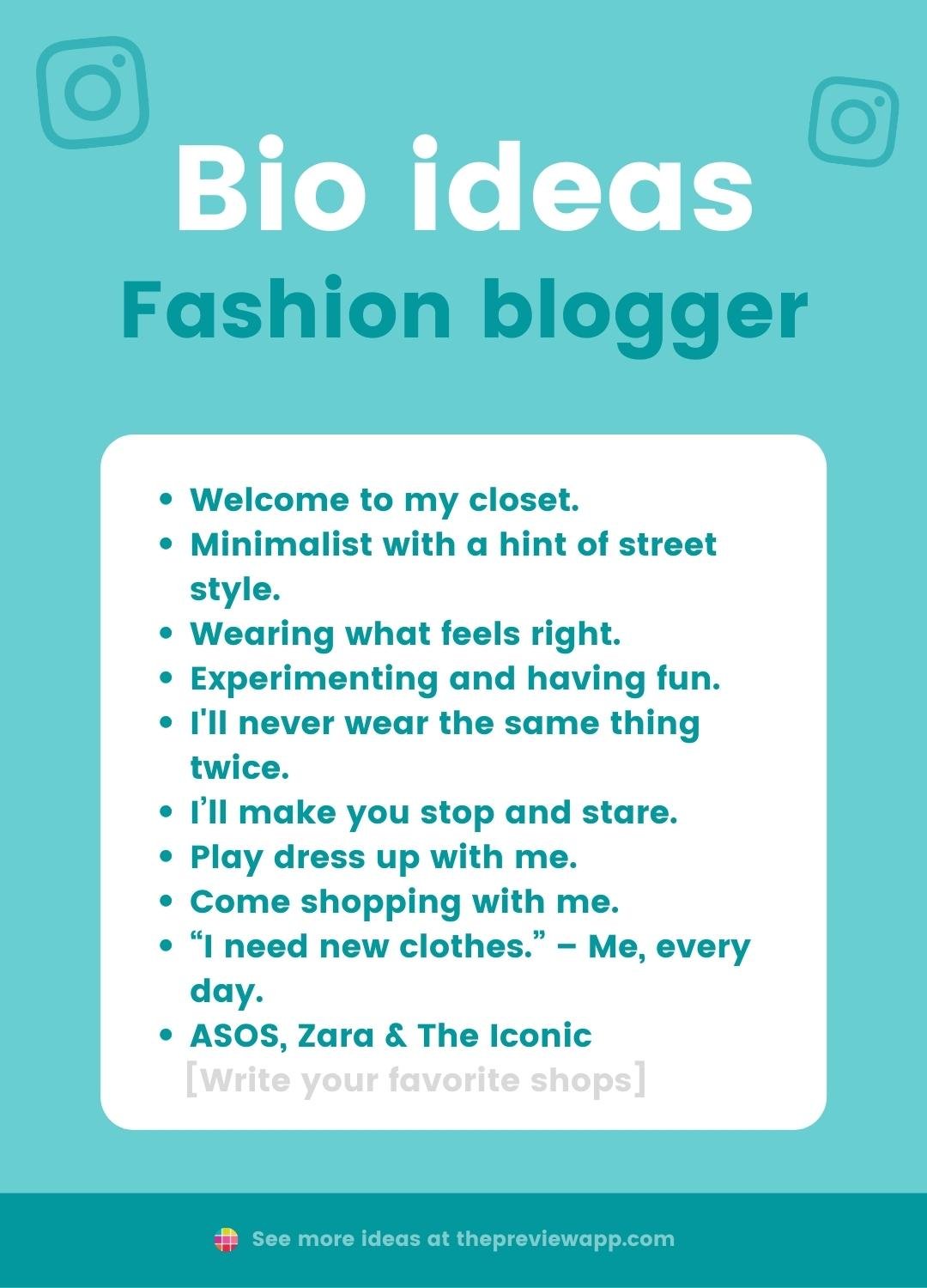 instagram bio ideas