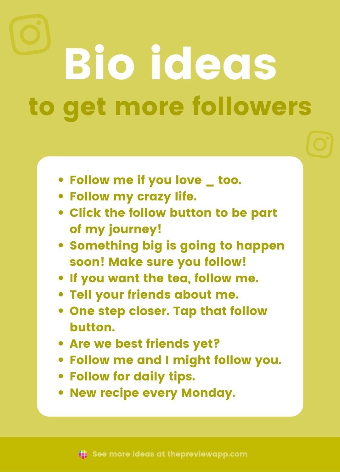 instagram bio ideas
