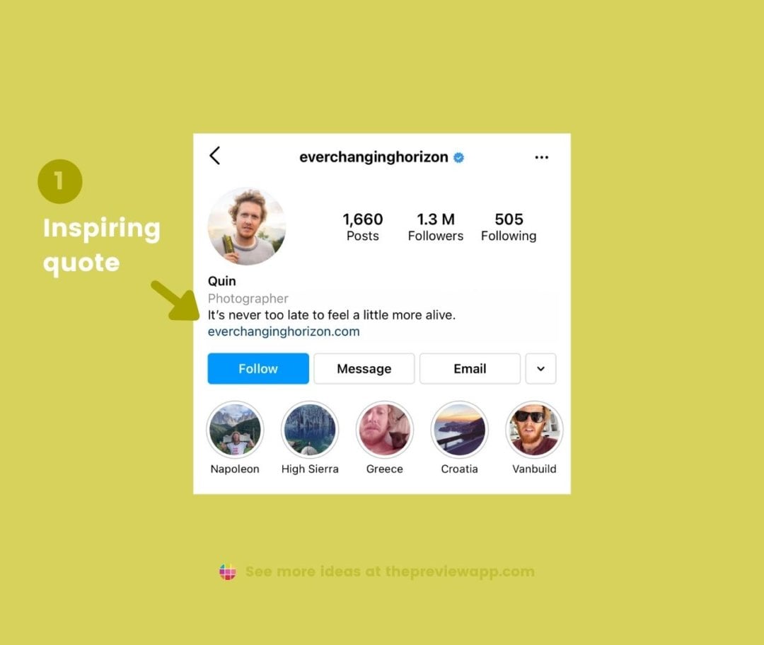 instagram bio ideas