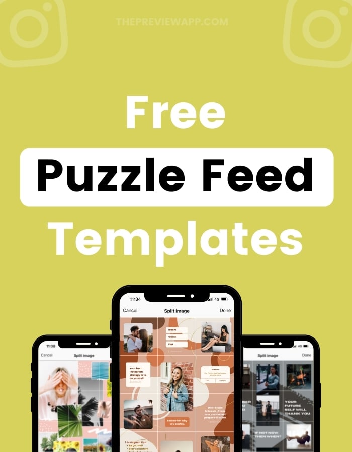 instagram puzzle feed templates