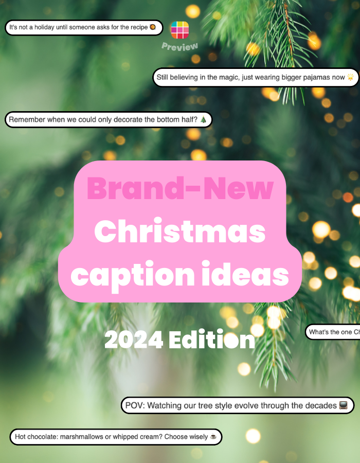 +150 Unique & Engaging Christmas Instagram Captions - Preview App